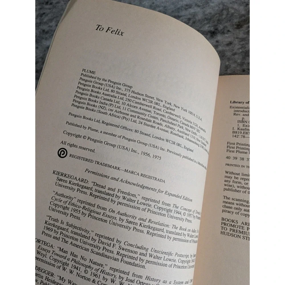 Existentialism from Dostoevsky to Sartre: Basic Writings of Existentialism